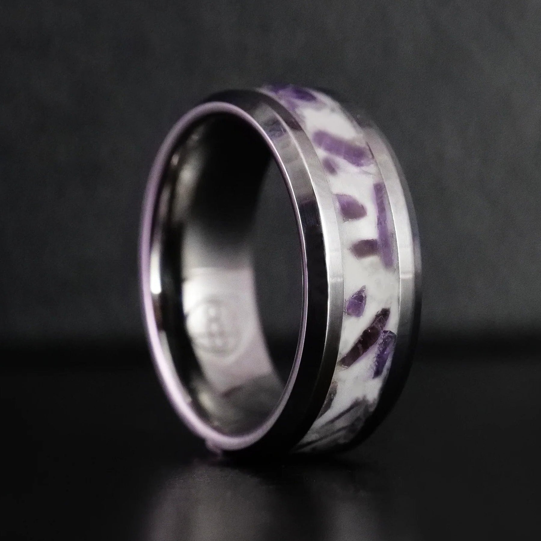 Custom Titanium Glowstone Ring