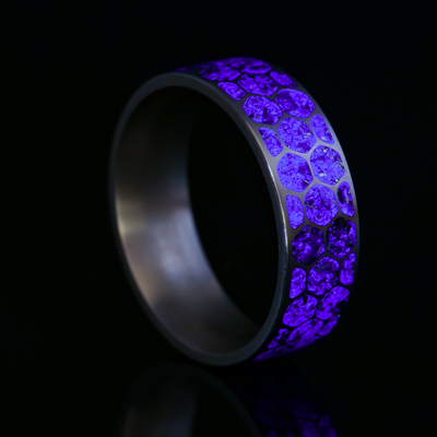 Hexagon Lavender Star Dust™ Ring - Patrick Adair Designs