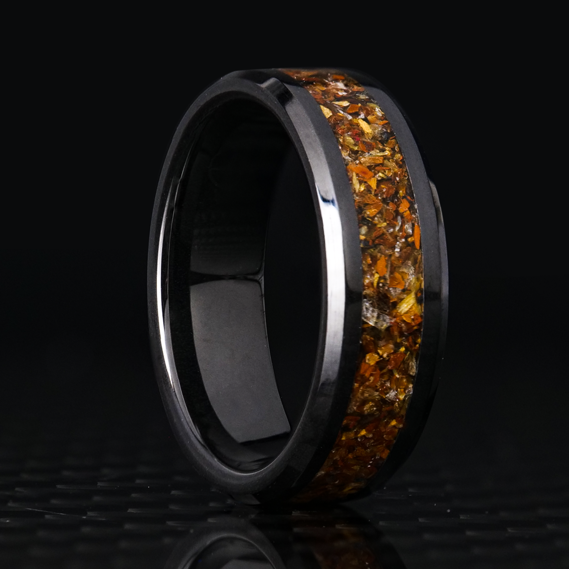 Tiger eye ring on sale band