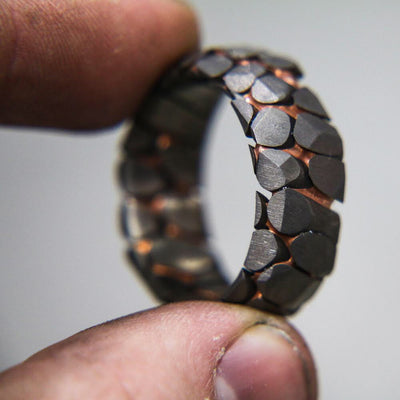 Obsidian Superconductor Ring - Patrick Adair Designs