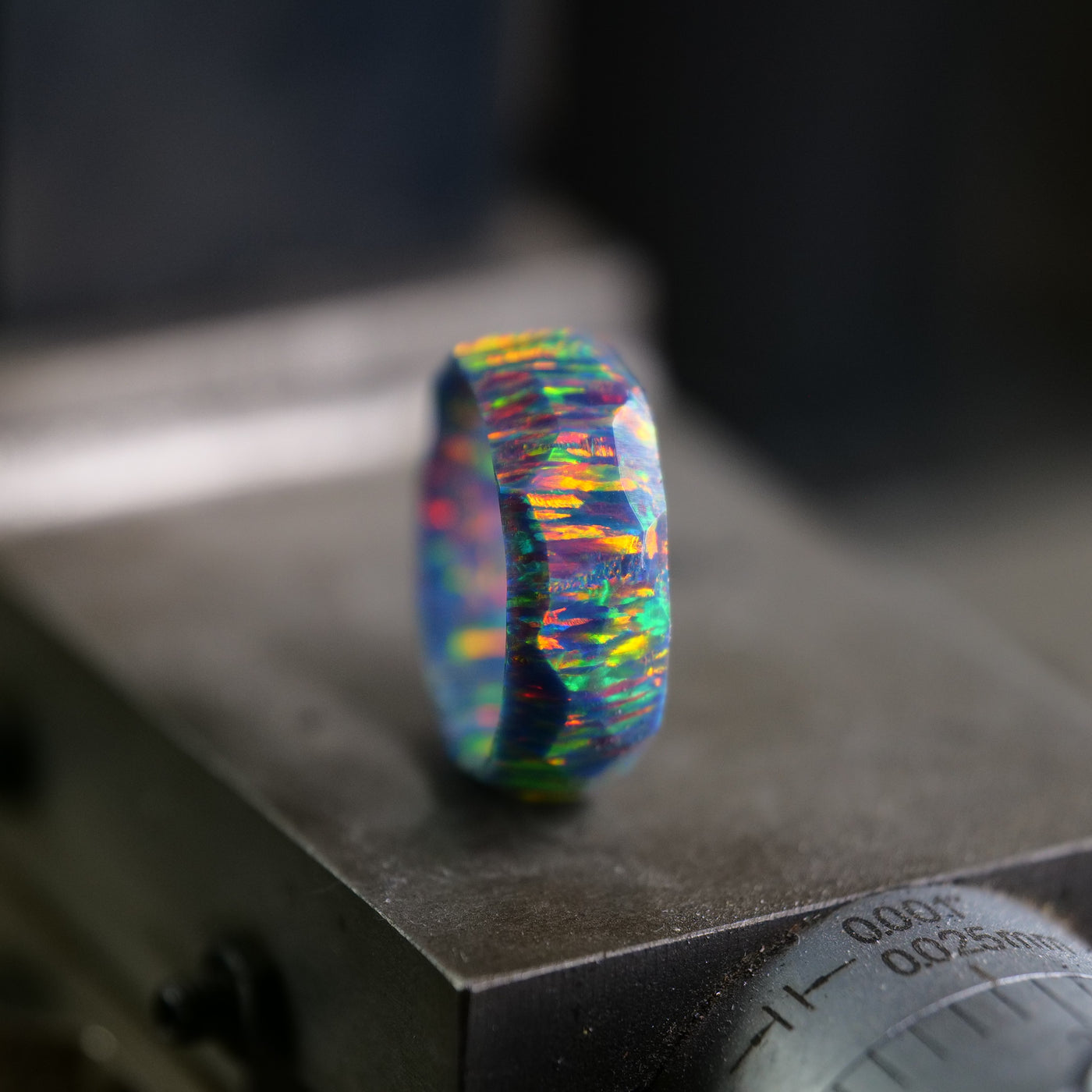 Opal men's ring.