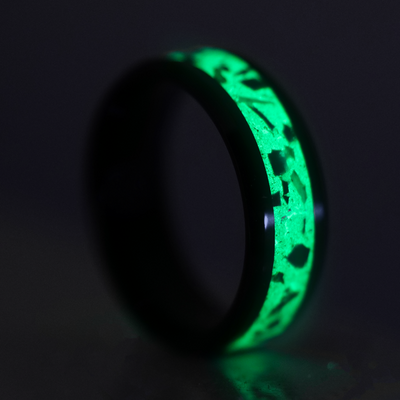 Custom Ceramic Glowstone Ring - Patrick Adair Designs