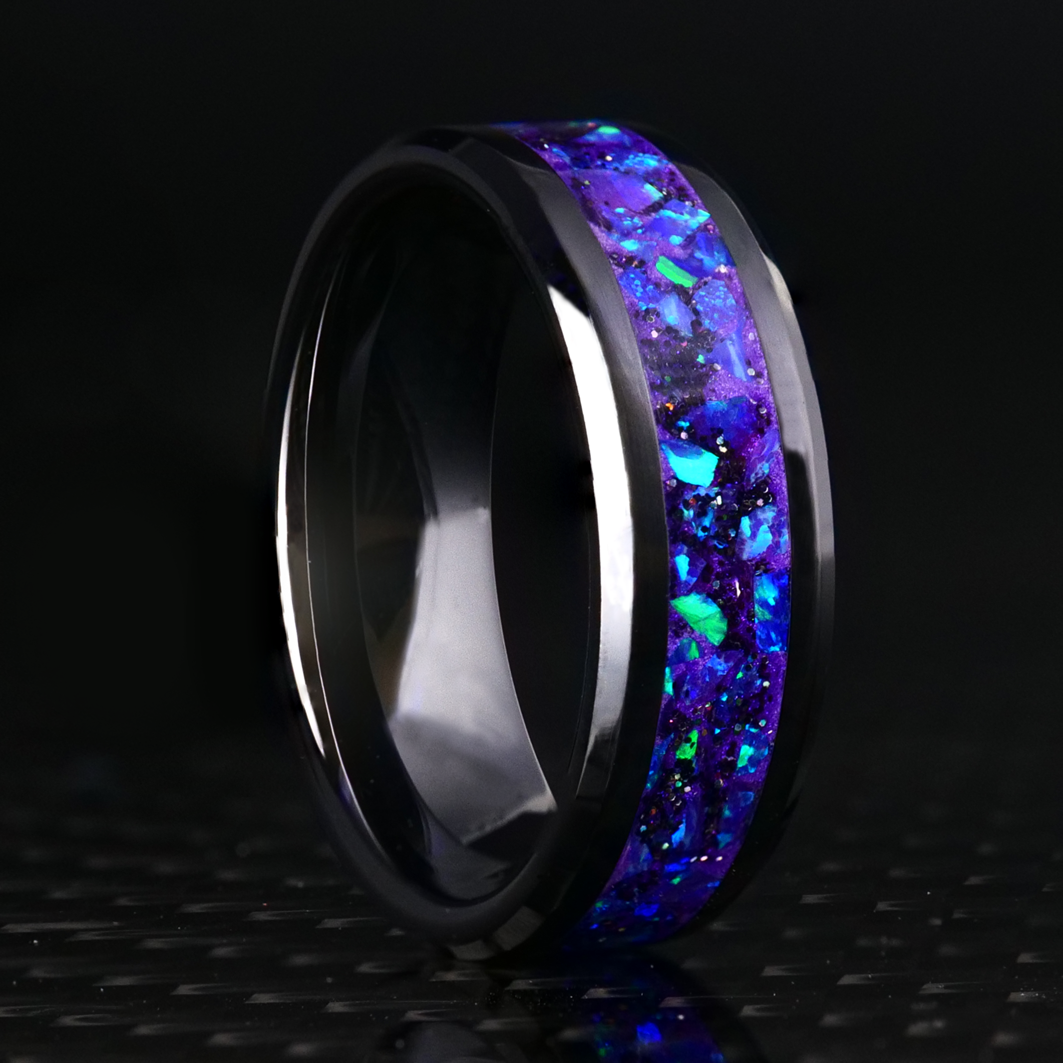 Custom Titanium Glowstone Ring