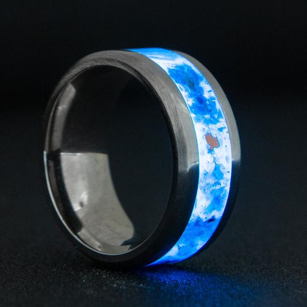 The Cobalt Chrome Ring is a fully customizable ring that makes for a perfect cobalt wedding ring