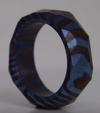 Making an Obsidian Timascus Ring and Flame Coloring it