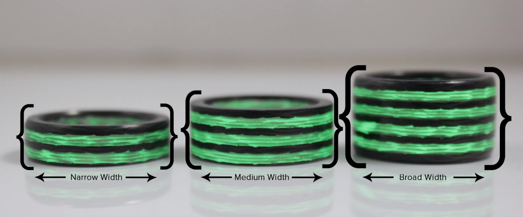 Aurora Carbon Fiber Glow Ring with Tyler Wright Patrick Adair Designs