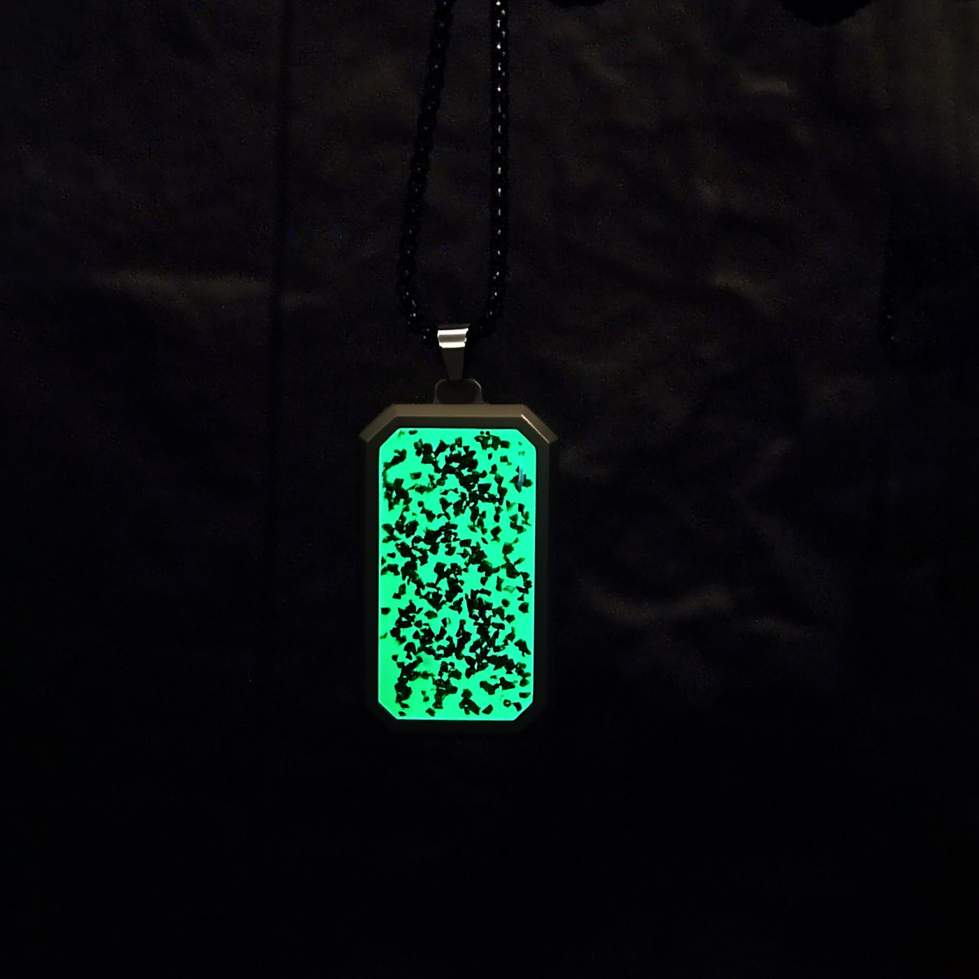 Malachite and Gold Leaf Glowstone Pendant - Patrick Adair Designs