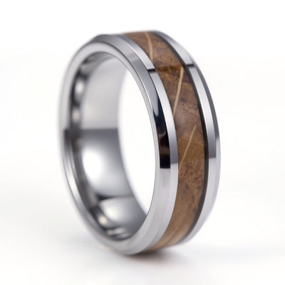 Whiskey Barrel and Tungsten Ring