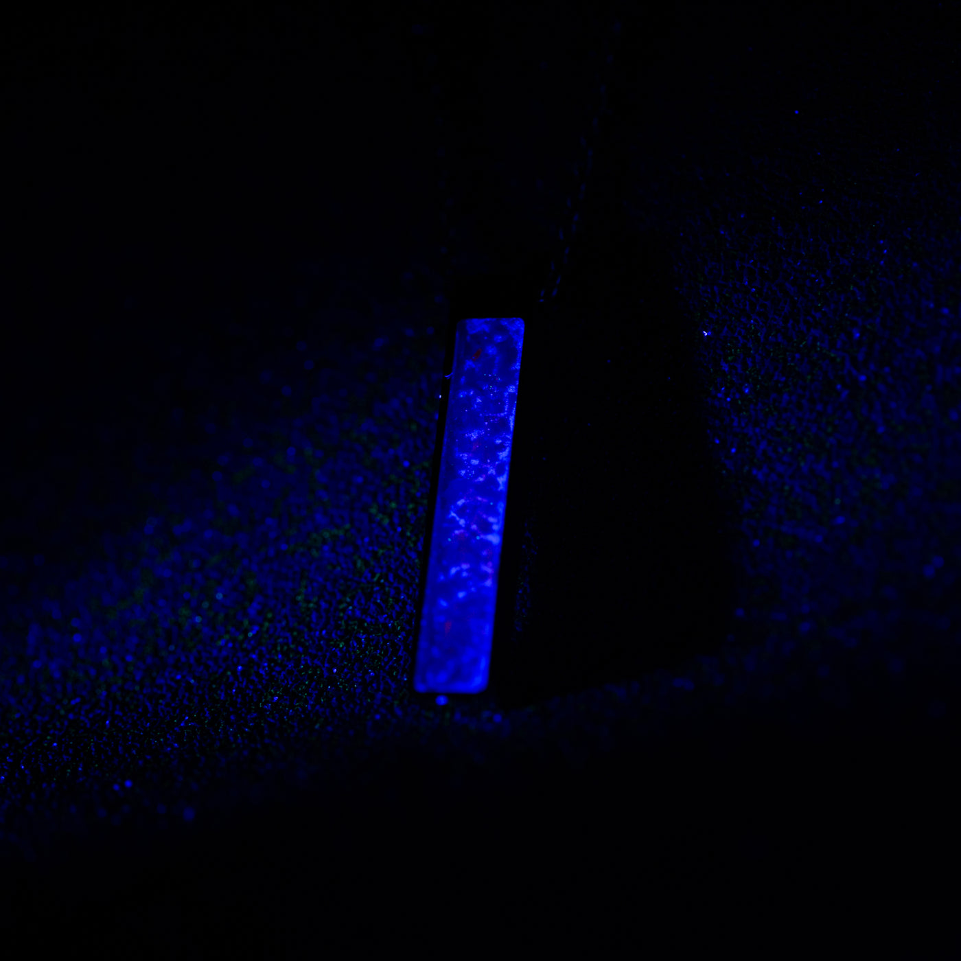 Lavender Opal Glowstone Bar Pendant Necklace