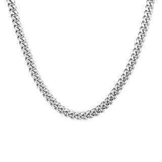 Silver Cuban Link Chain 8mm