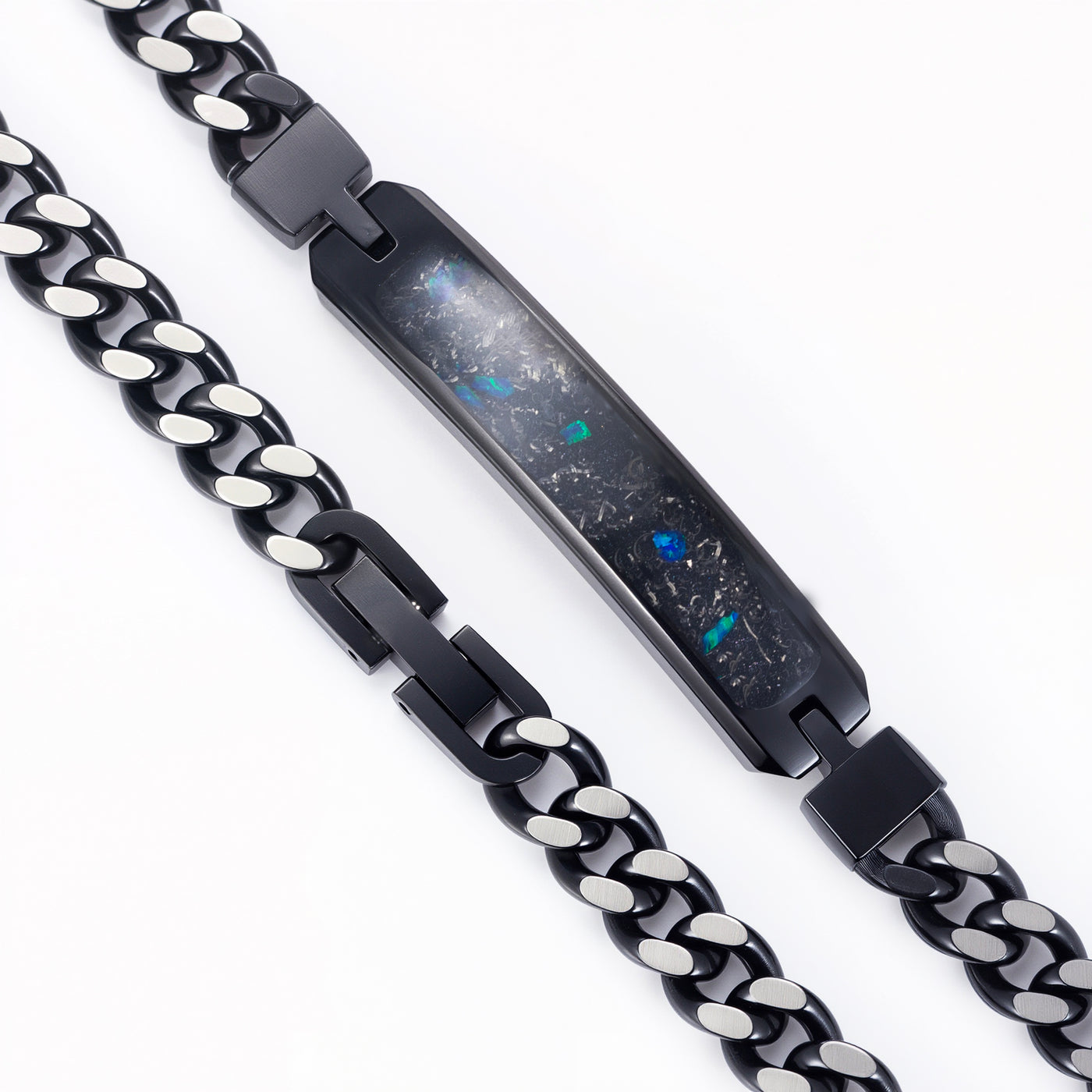 Star Dust Glowstone Cuban Link ID Bracelet - Patrick Adair Designs