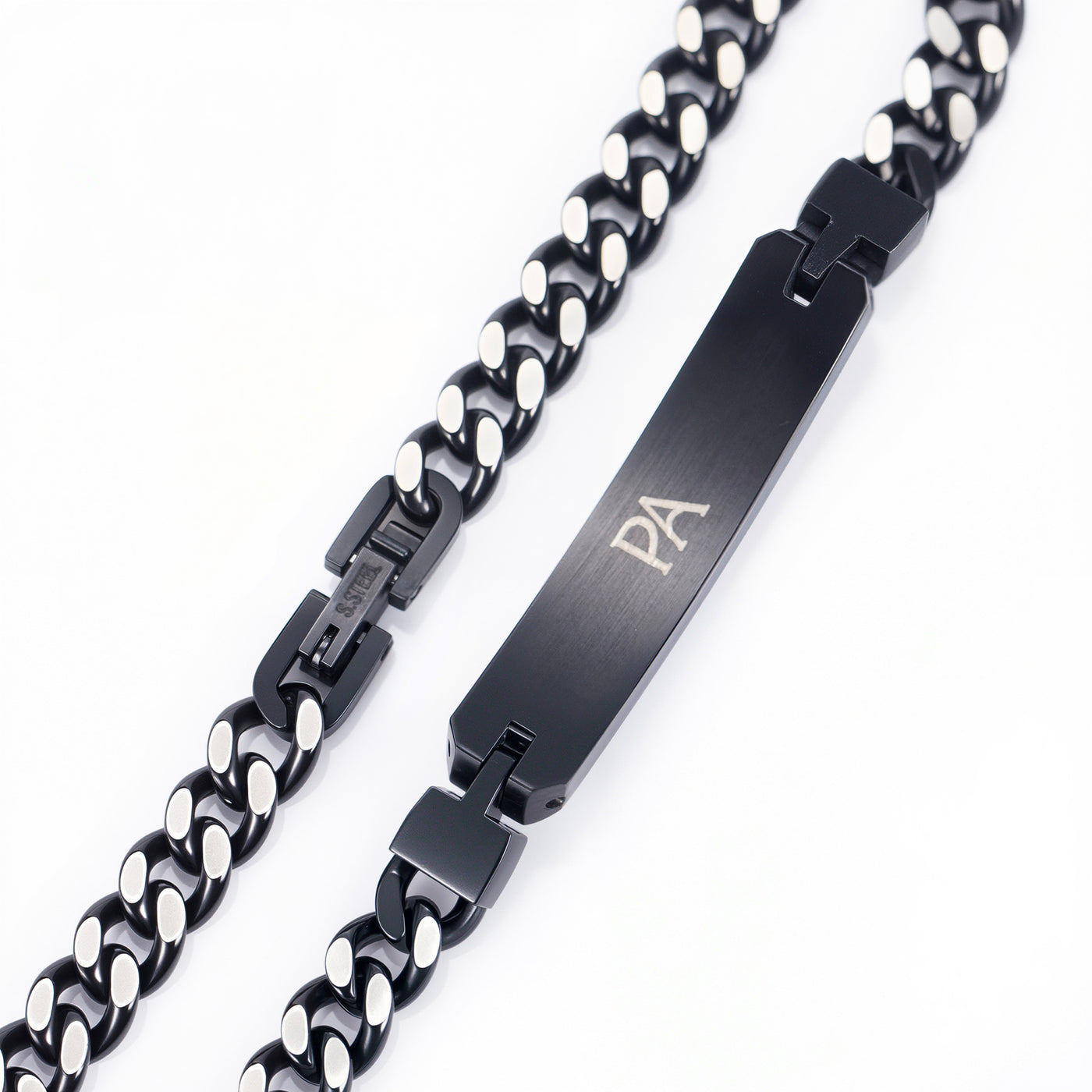 Star Dust Glowstone Cuban Link ID Bracelet - Patrick Adair Designs