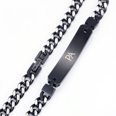 Star Dust Glowstone Cuban Link ID Bracelet - Patrick Adair Designs