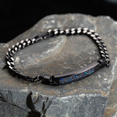 Star Dust Glowstone Cuban Link ID Bracelet - Patrick Adair Designs