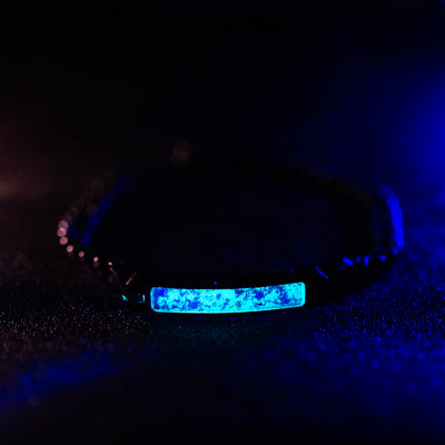 Star Dust Glowstone Cuban Link ID Bracelet - Patrick Adair Designs