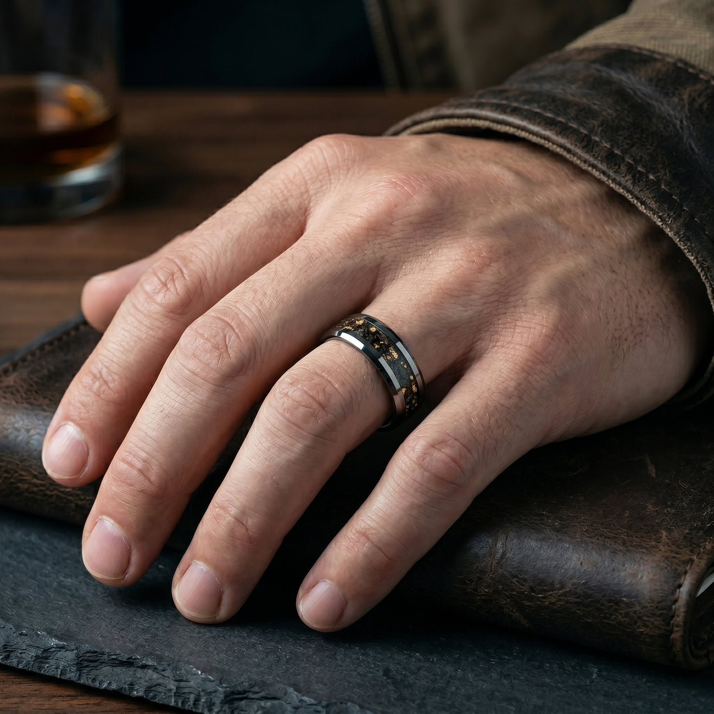 Solar Relic Solar Relic Tungsten Glowstone Ring | Patrick Adair Designs