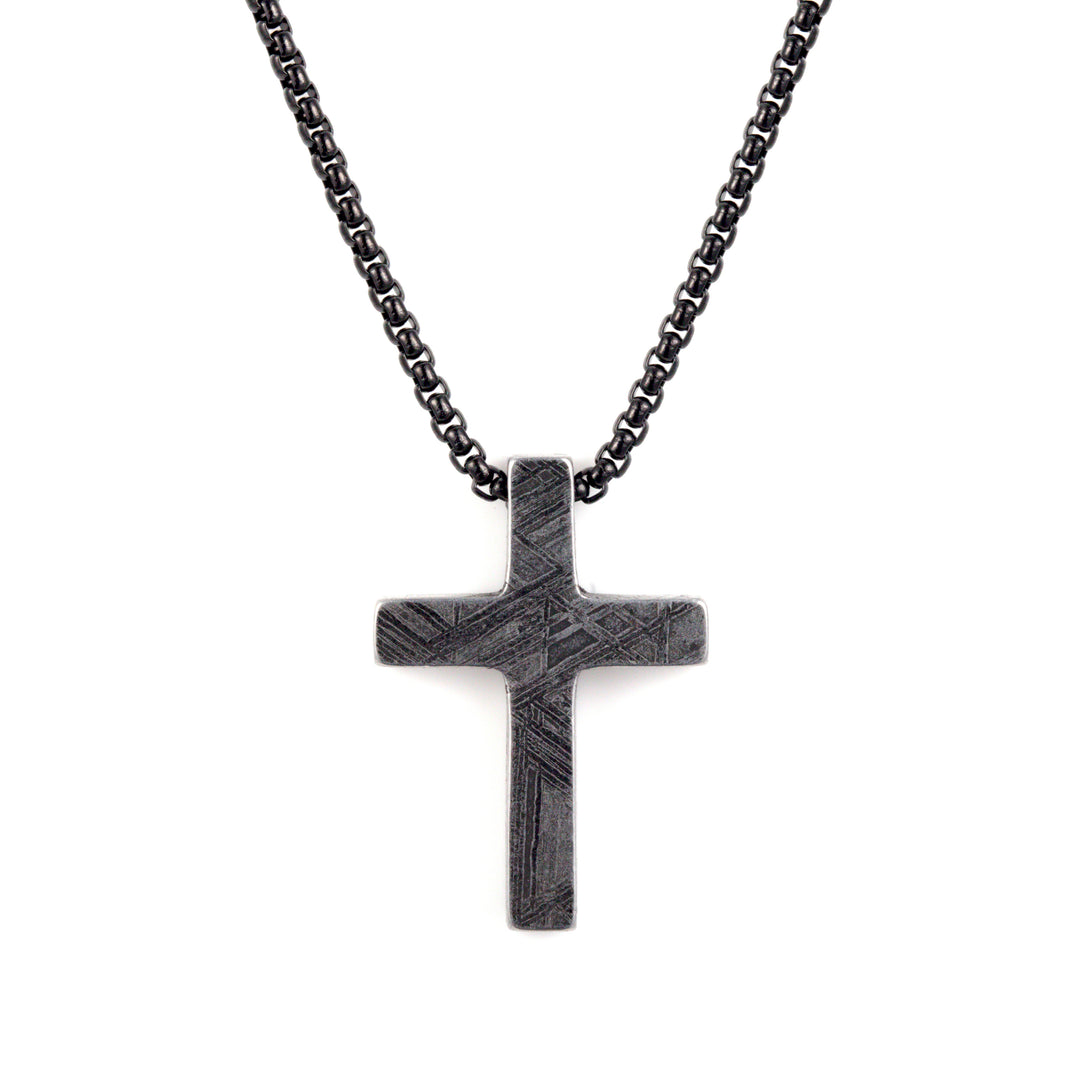Solid Meteorite Cross Pendant– Patrick Adair Designs
