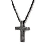 Solid Meteorite Cross Pendant