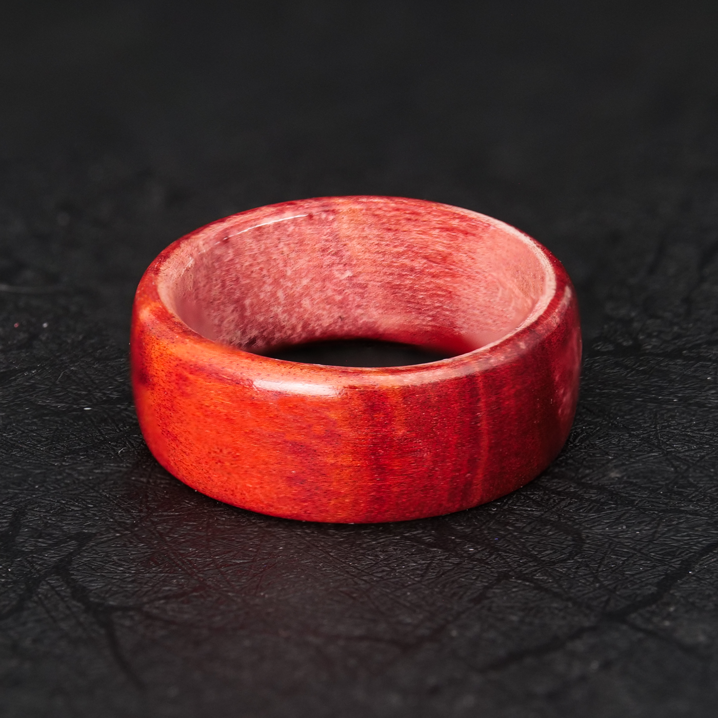 Red Blood Wood Ring