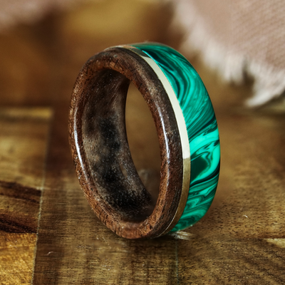 Wood, Gold, and Trustone Ring