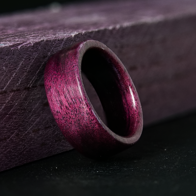 Purple Heart Wood Ring