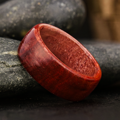 Red Blood Wood Ring