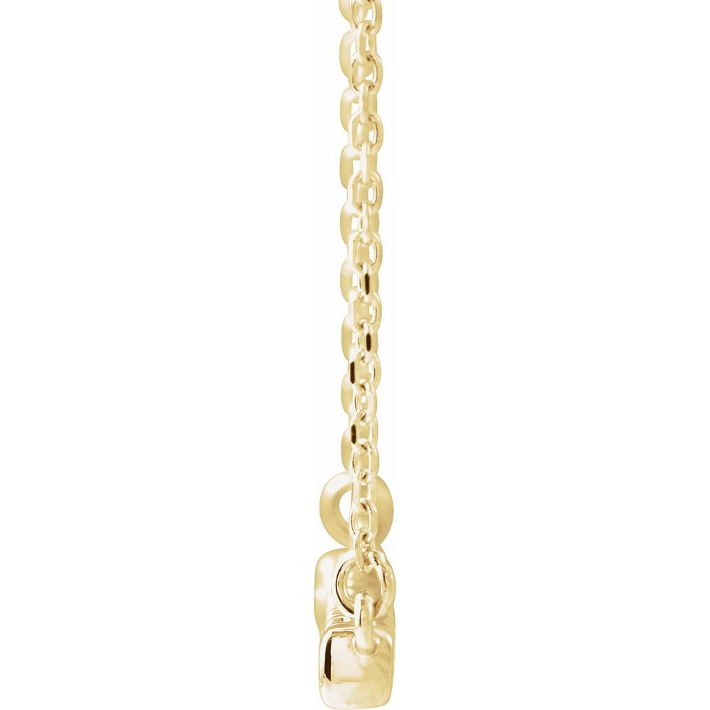 14K Gold 1/4 CTW Lab-Grown Diamond French-Set Bar Necklace