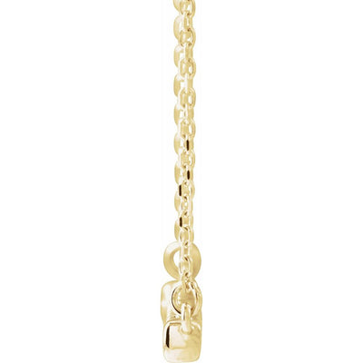 14K Gold 1/4 CTW Lab-Grown Diamond French-Set Bar Necklace