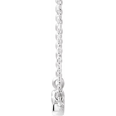 14K Gold 1/4 CTW Lab-Grown Diamond French-Set Bar Necklace