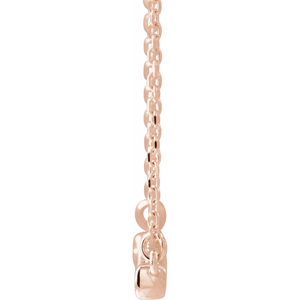 14K Gold 1/4 CTW Lab-Grown Diamond French-Set Bar Necklace