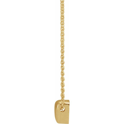 14K Gold Puffed Heart Necklace