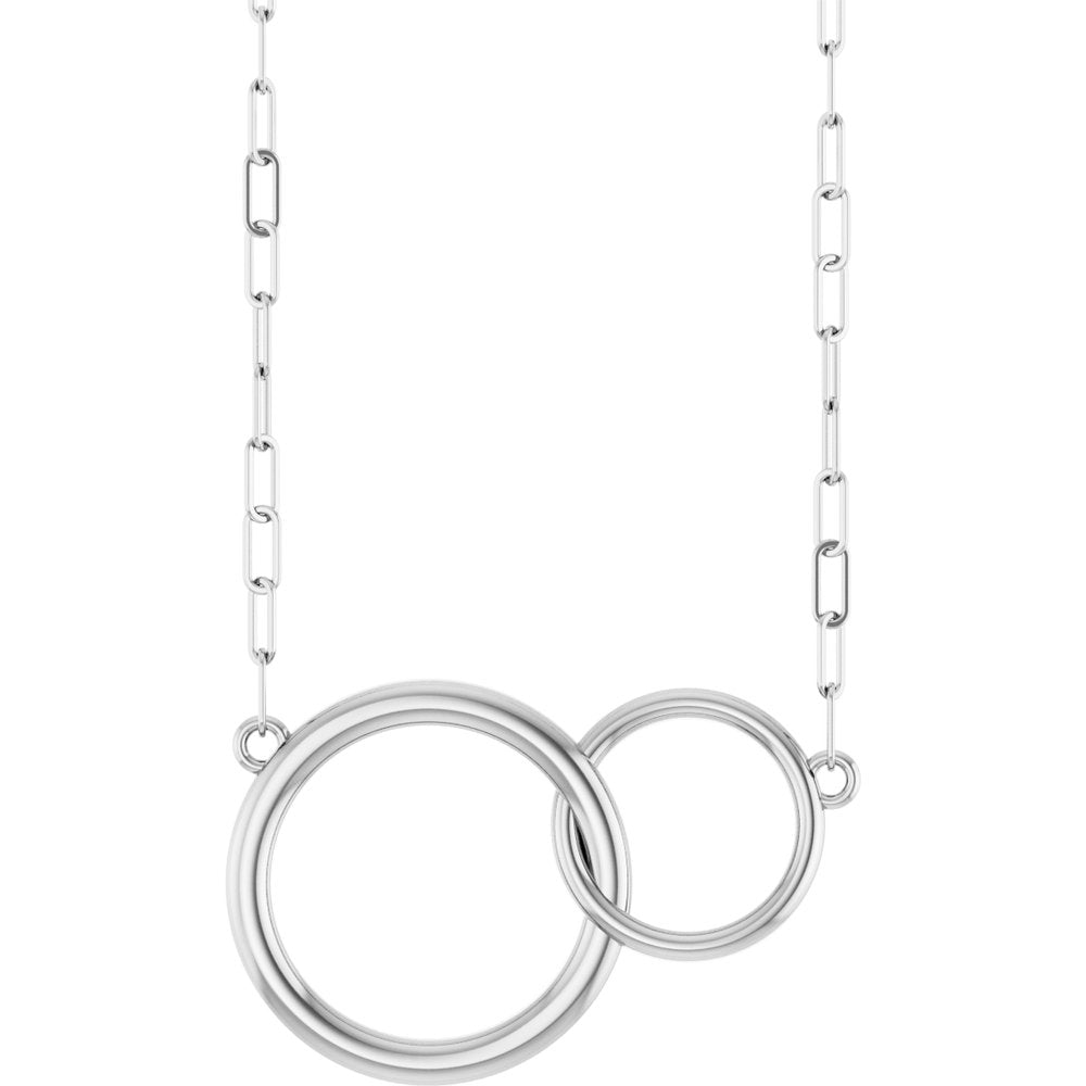 14K Gold Interlocking Circle Necklace