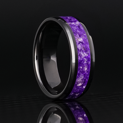 Glow Stone Rings Custom Glowstone Ring | Pure Inlay Band– Patrick Adair Designs