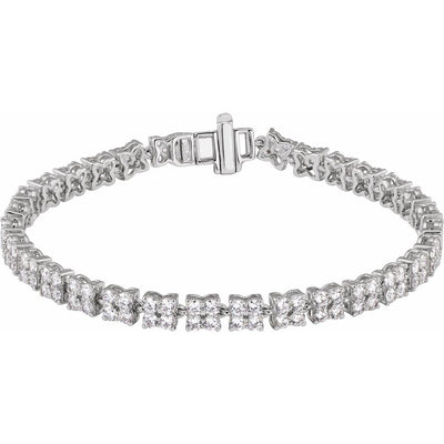 14K Gold 5 1/3 CTW Lab-Grown Diamond Line 7 1/4" Bracelet