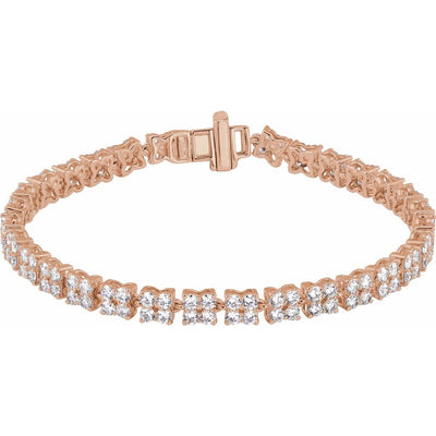 14K Gold 5 1/3 CTW Lab-Grown Diamond Line 7 1/4" Bracelet