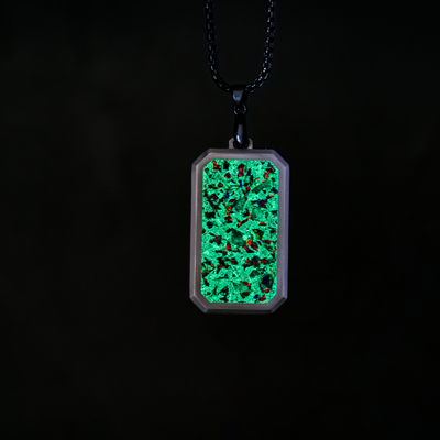 Black Fire Opal Glowstone Pendant