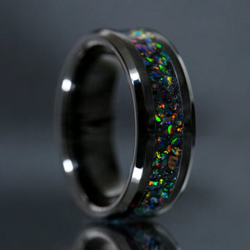 Black Fire Opal Glowstone ring product photo