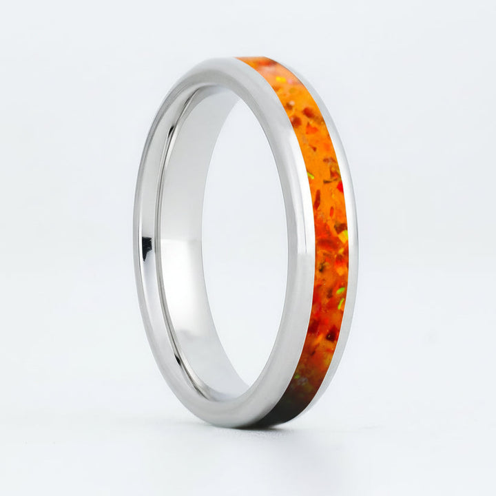 Orange Fire Opal Glowstone Stackable Ring– Patrick Adair Designs