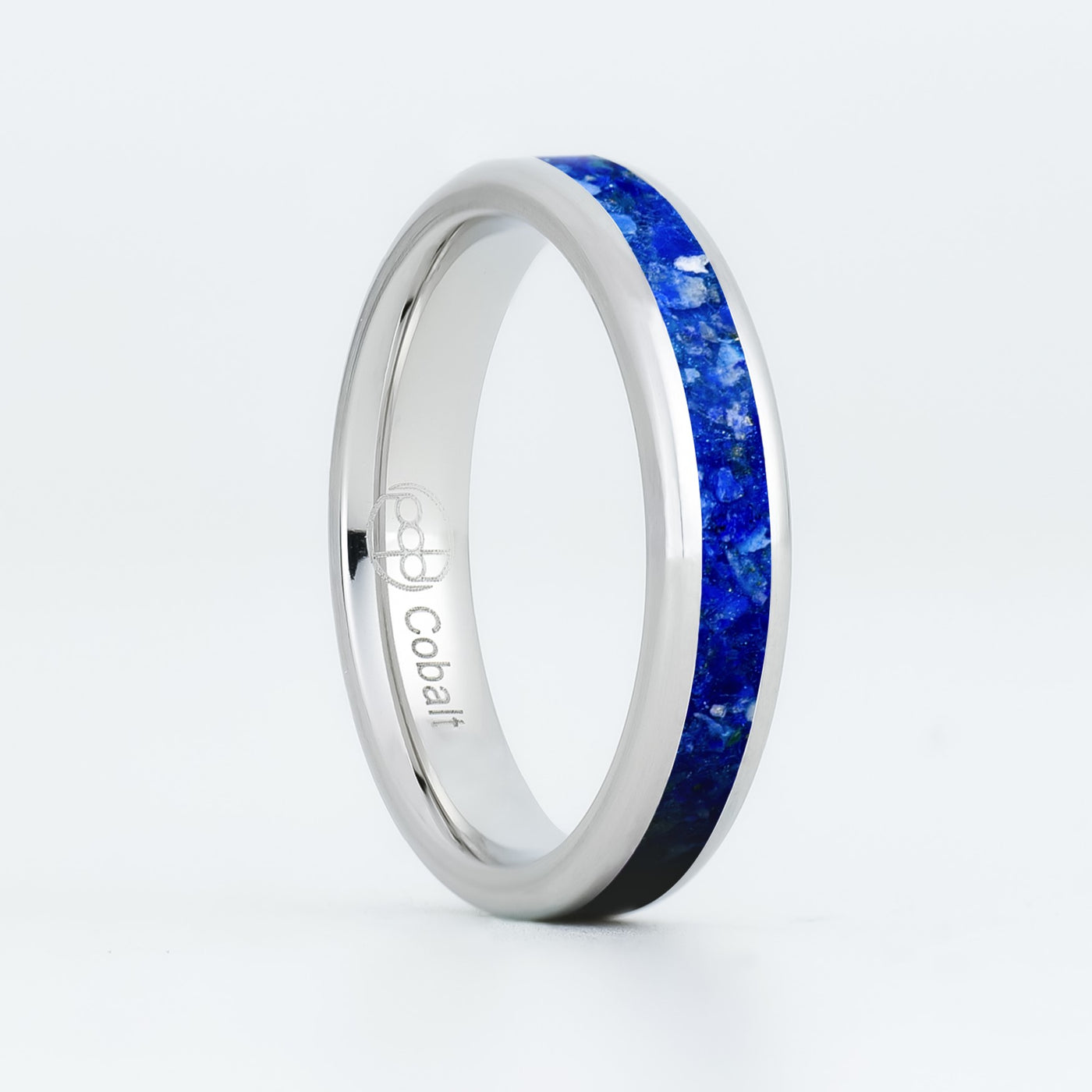 Matching Lapis Lazuli Glowstone Wedding Ring Set