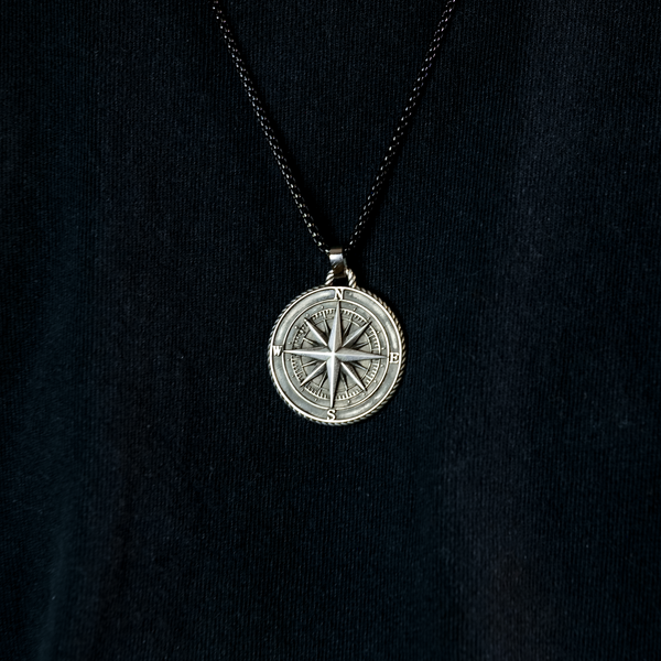 Sterling Silver Compass Pendant | Patrick Adair Designs