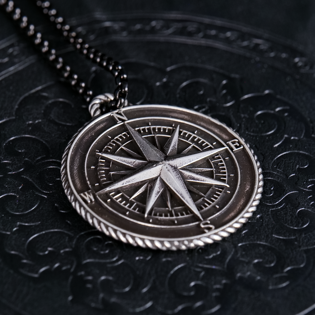 Sterling Silver Compass Pendant Patrick Adair Designs