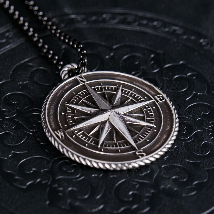 PS: Selfless Compass Silver pendant