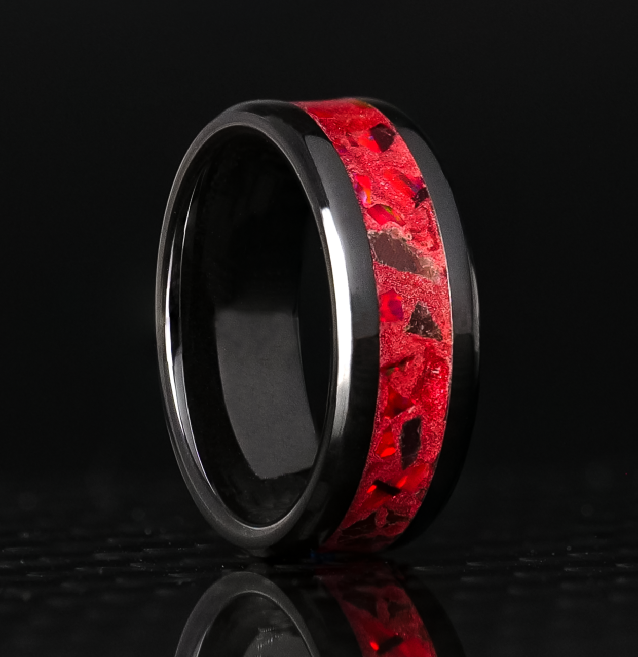 Crimson Flare Glowstone Ring | Patrick Adair Designs