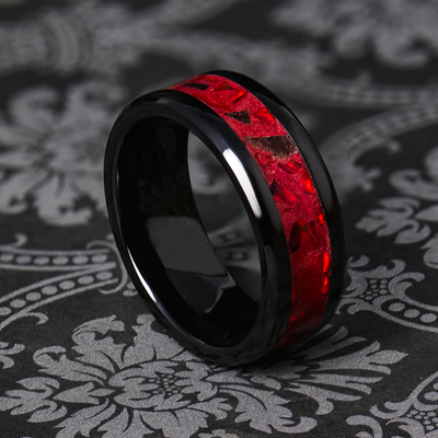 Crimson Flare Glowstone Ring - Patrick Adair Designs