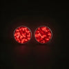 Round Crimson Red Opal Glowstone Earrings - Patrick Adair Designs