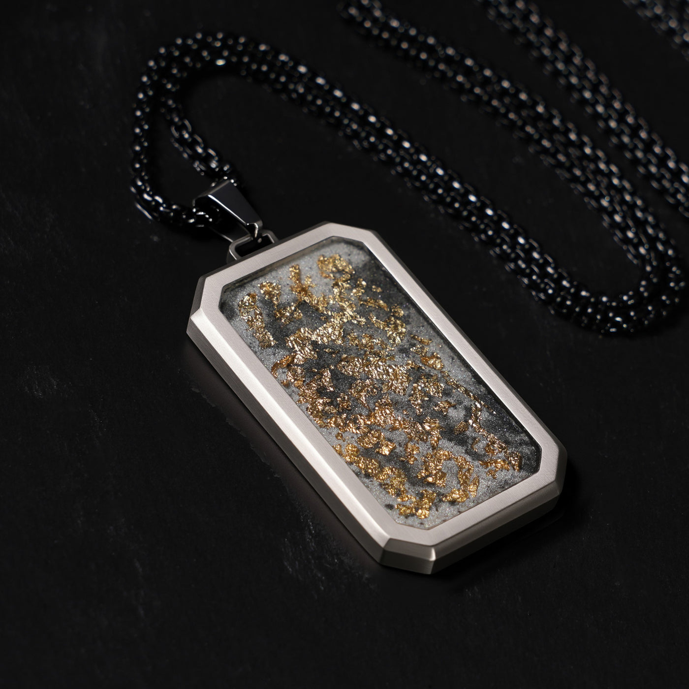 Imperial Eclipse Glowstone Pendant with 24K Gold Leaf - Patrick Adair Designs