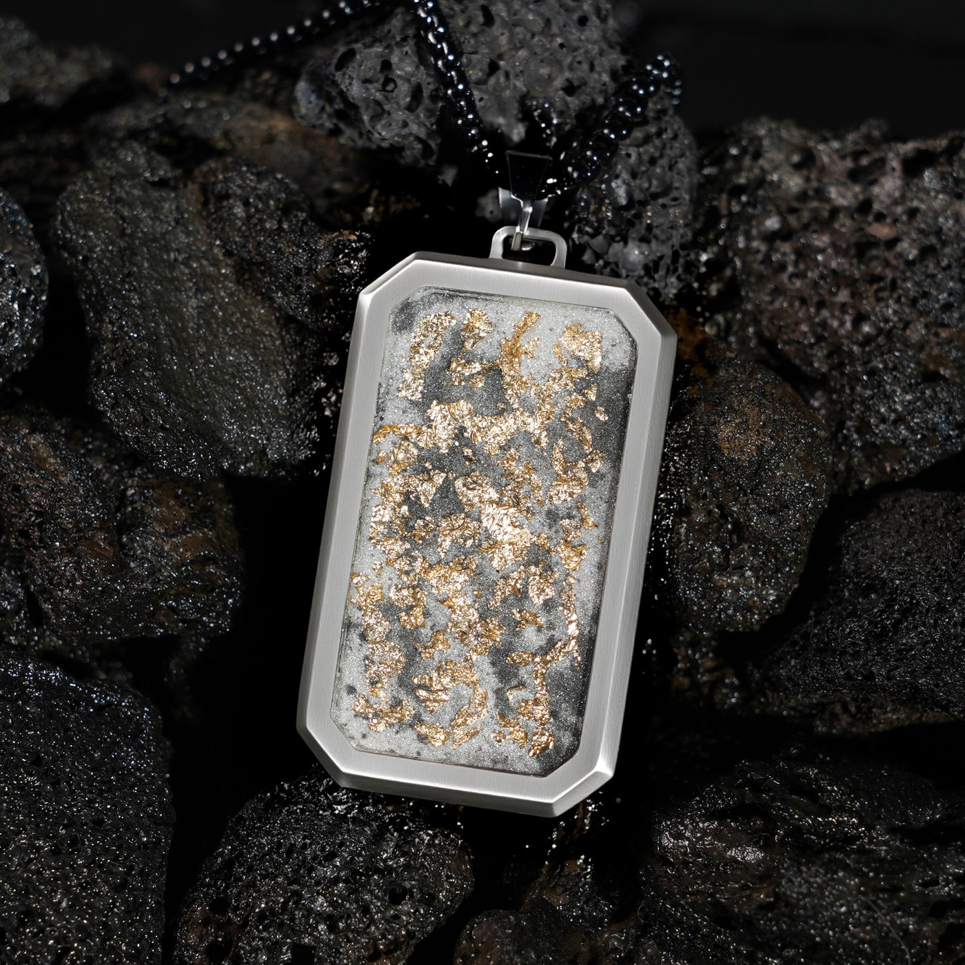 Imperial Eclipse Glowstone Pendant with 24K Gold Leaf - Patrick Adair Designs