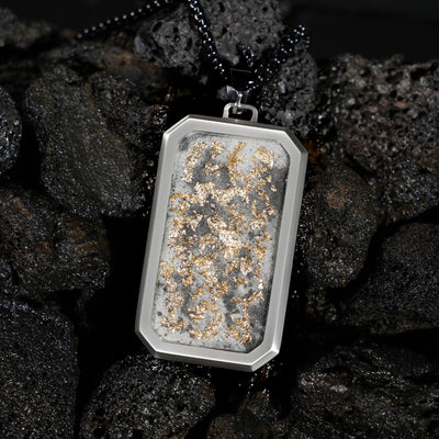 Imperial Eclipse Glowstone Pendant with 24K Gold Leaf - Patrick Adair Designs