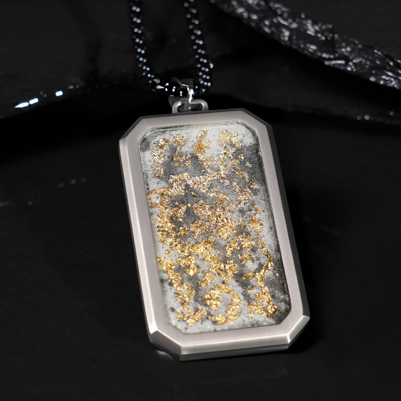 Imperial Eclipse Glowstone Pendant with 24K Gold Leaf - Patrick Adair Designs