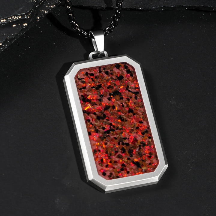 Crimson Red Opal Glowstone Pendant– Patrick Adair Designs